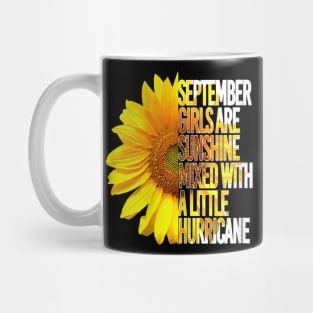 September Girls Are Sunshine Mixed Hurricane Sunflower Mug